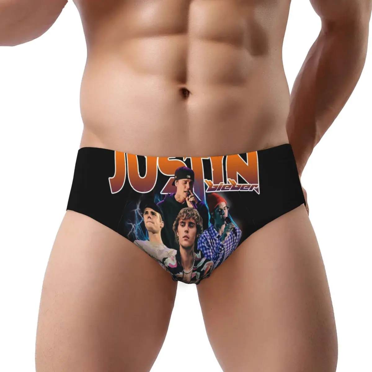 

Custom Justin Bieber Music Singer Brief Panties for Women Comfort Stretch Underwear