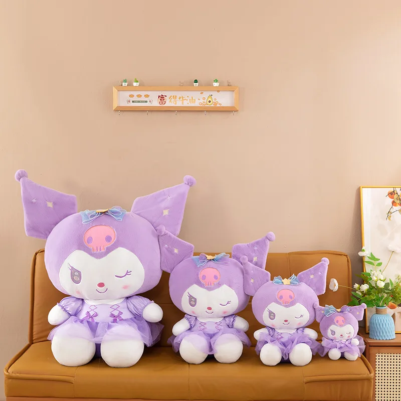 Sanrio Plush Melody Kuromi Stuffed Plush Toy Hello Kitty Cinnamoroll Plushine Doll Collection Decoration Ornament Toys