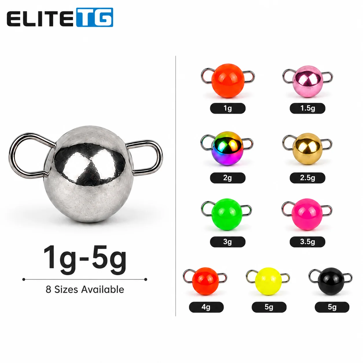 pesos-de-tungstenio-cheburashka-elite-tg-1g-5g-10pcs-10-cores-chumbadas-de-pesca-materiais-diy-iscas-de-pesca