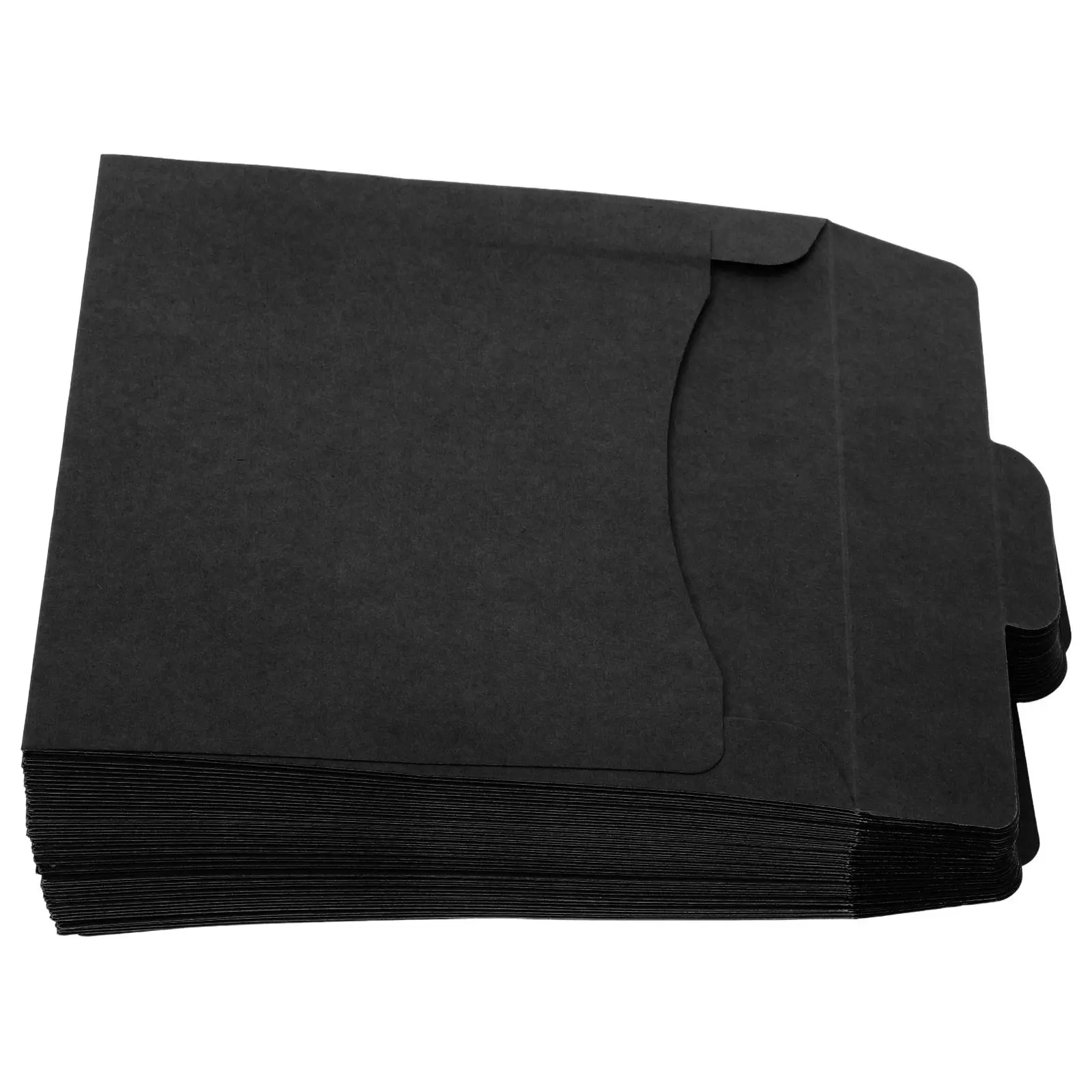 50Pcs Classic Vintage Cd Paper Sleeves Dvd Storage Envelopes Square Design for Audiobooks Software Discs Birthday Holiday