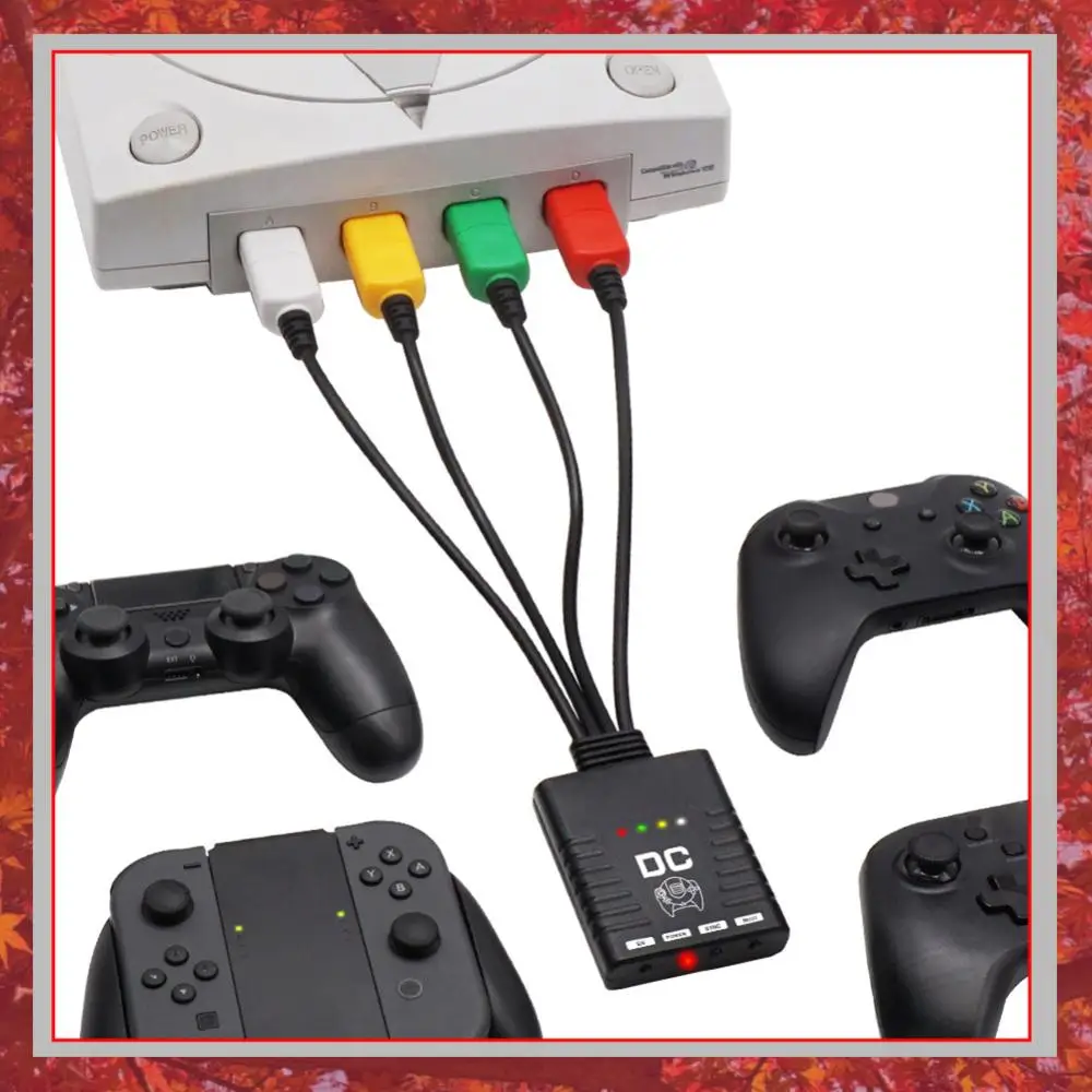 

BlueRetro Wireless Game Controllers Adapter Gamepad Wireless Adapter Multiplayer Wireless Controller Adapter for PS3/PS4 Console