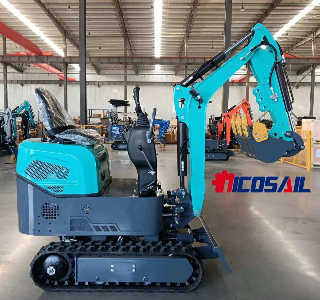 Manufacturer direct sales mini excavator 1.2 tons household compact excavator mini excavator farm rubber track mini excavator