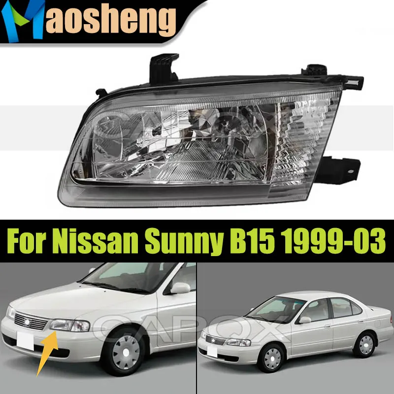 

Front Headlight Headlamp For Nissan Sunny B15 1999 2000 2001 2002 2003 Head Lamp Head Light