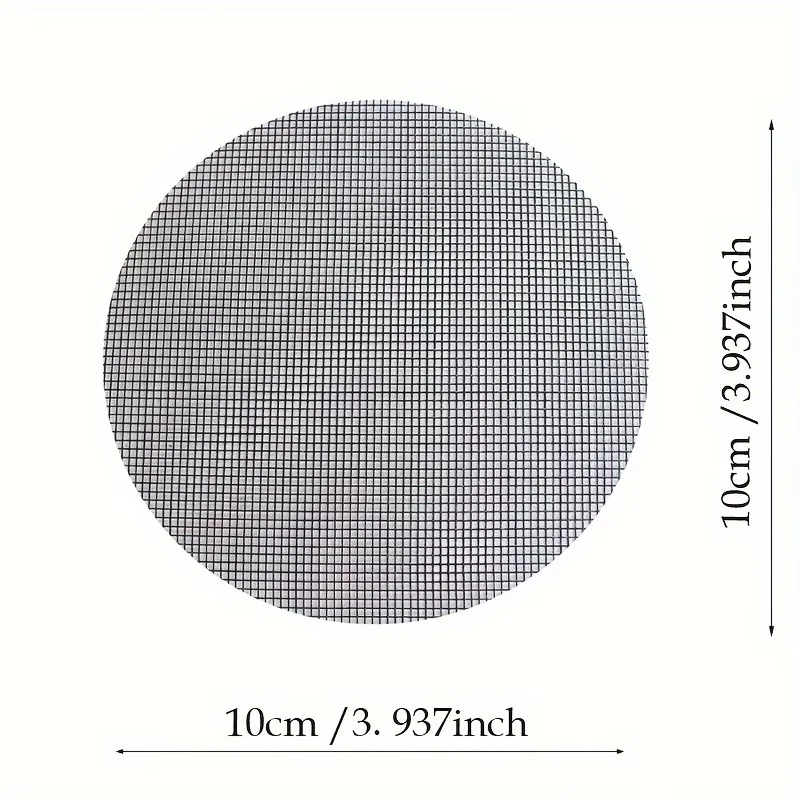 10Pcs Flower Pot Hole Mesh Mats, Round Plastic Bonsai Drainage Screen Gaskets, Plant Pot Bottom Mesh to Prevent Soil Leakage