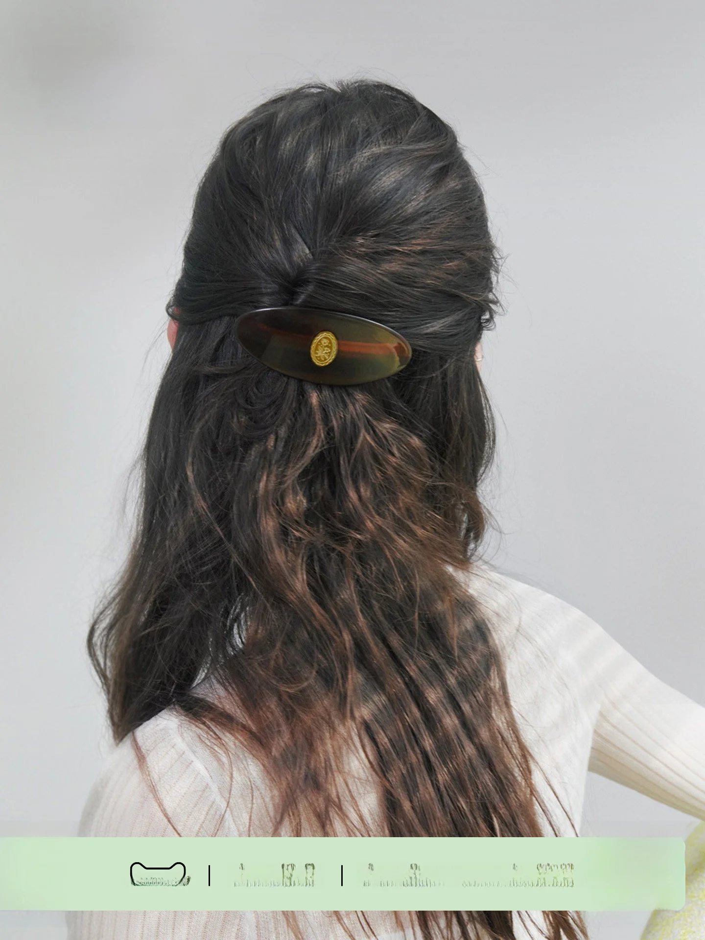 rockfish-weatherwear-elegant-casual-floral-ladies-oval-hair-clip-stylish-summer-fashion-accessory-for-women