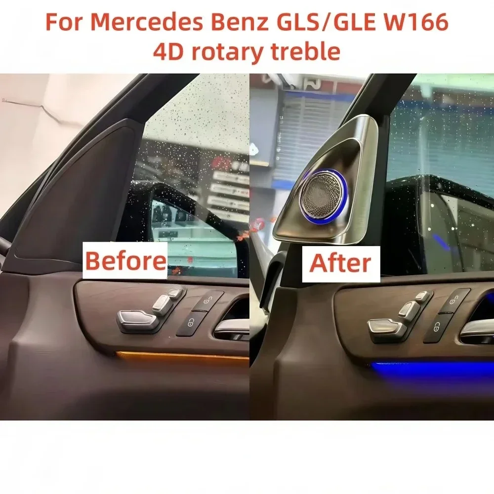 

Fit for Mercedes-Benz W166 ML/GL/GLE/GLS special 4D Rotary Treble car atmosphere light interior upgrade replacement installation