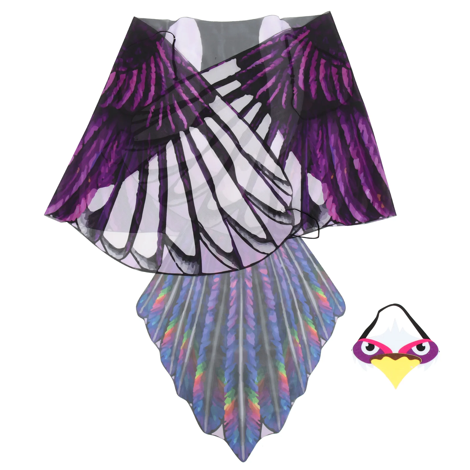 

Girl Eagle Wings Miss Halloween Masks Costumes for Women Chiffon Bird Adult Kids Performance Prop