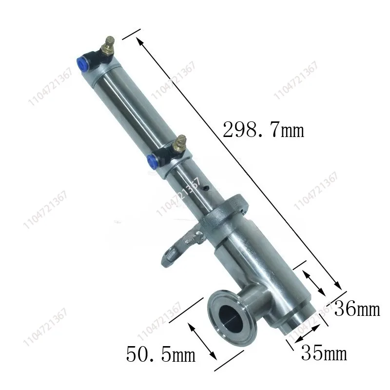 DN25 Anti-drip Filling Head Valve Filling Machine Accessories Large Sauce Discharge Head
