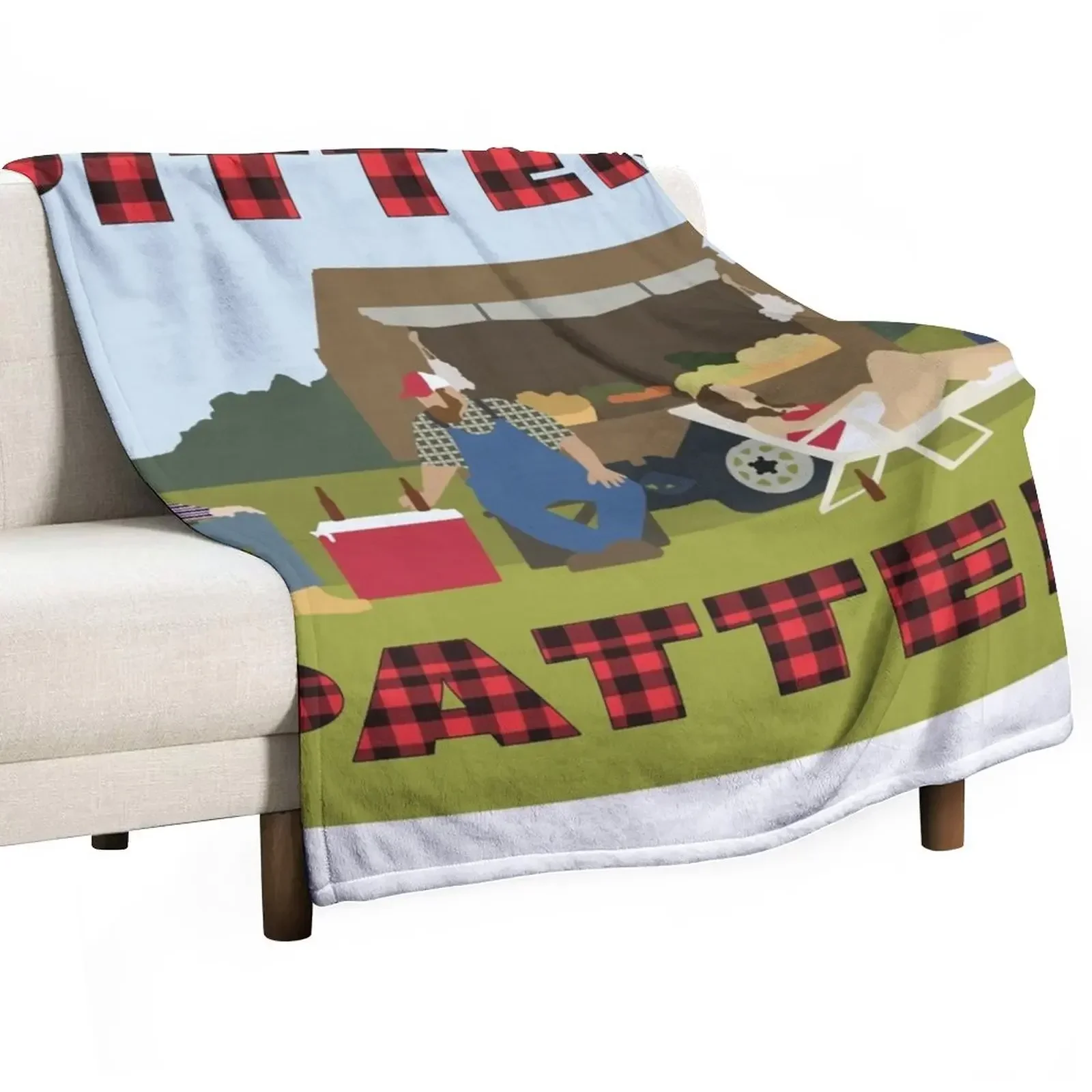 

Letterkenny Produce Stand Throw Blanket Furrys valentine gift ideas Luxury Throw Soft Plush Plaid Blankets