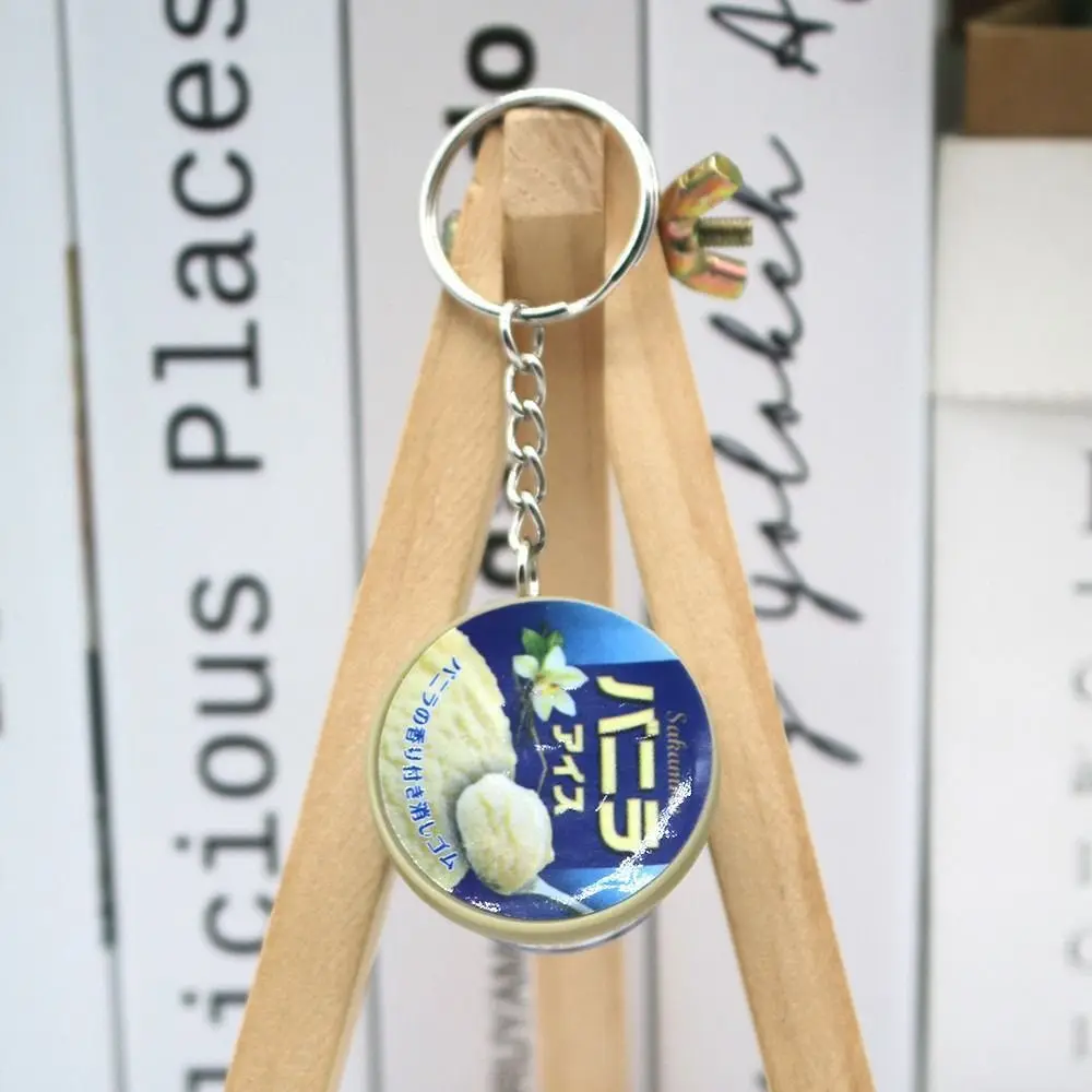 Funny Japanese Miniature Keychain Novelty Creative Decompression Vent Backpack Decor Food Play Slow Rebound Pinch Pendant