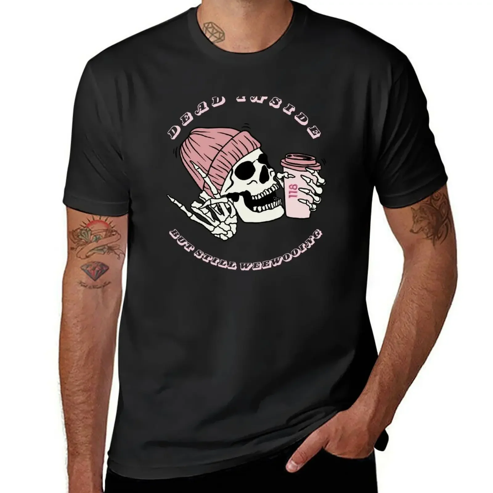 Dead Inside But Still Weewooing T-Shirt aesthetic clothes summer tops shirts graphic tee anime black t shirts for men