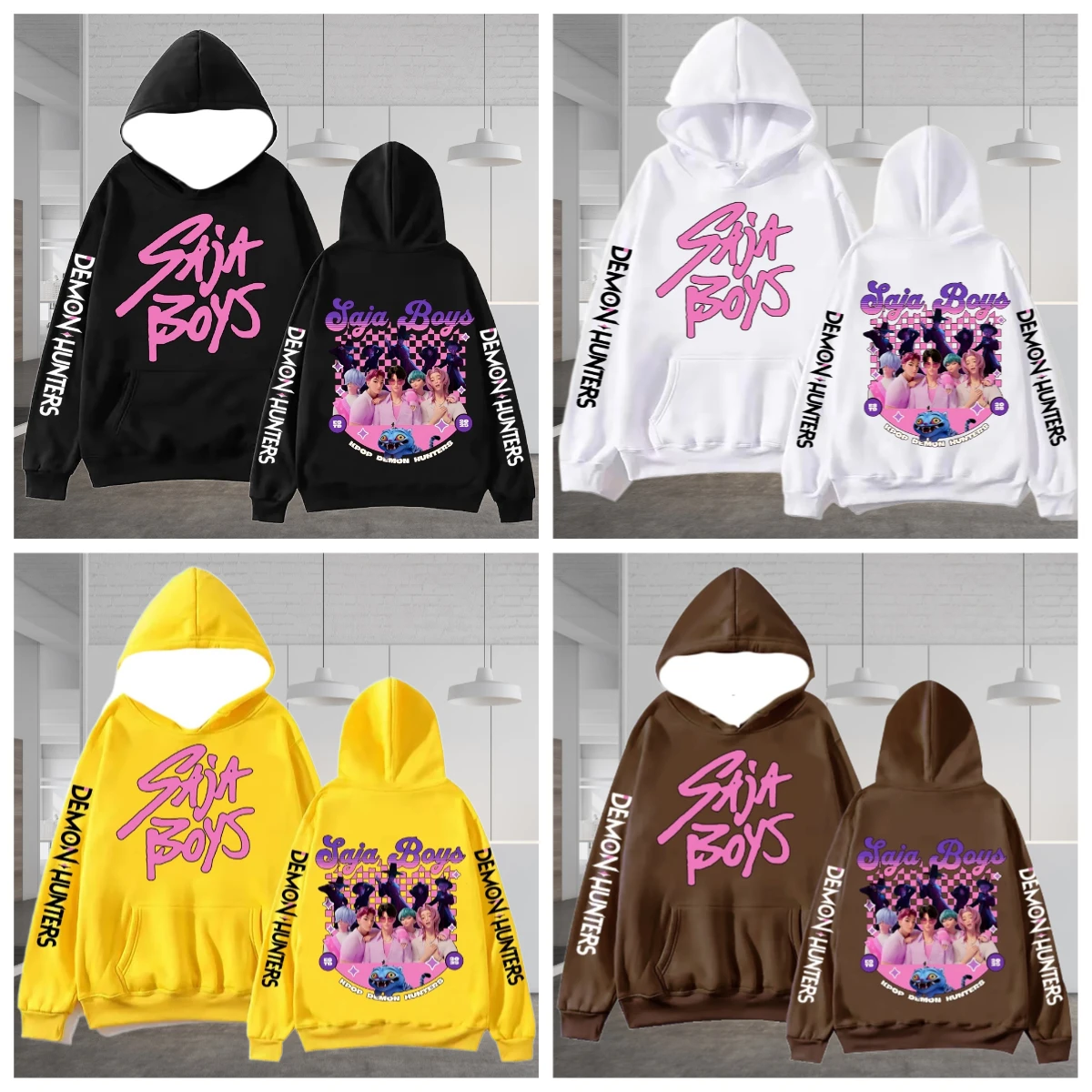 

2025/26 Latest Popular Witch Hunting Team Hoodies Y2k Street Trend 3D Autumn/Winter Adult Men's and Women's Large Pocket Hoodies