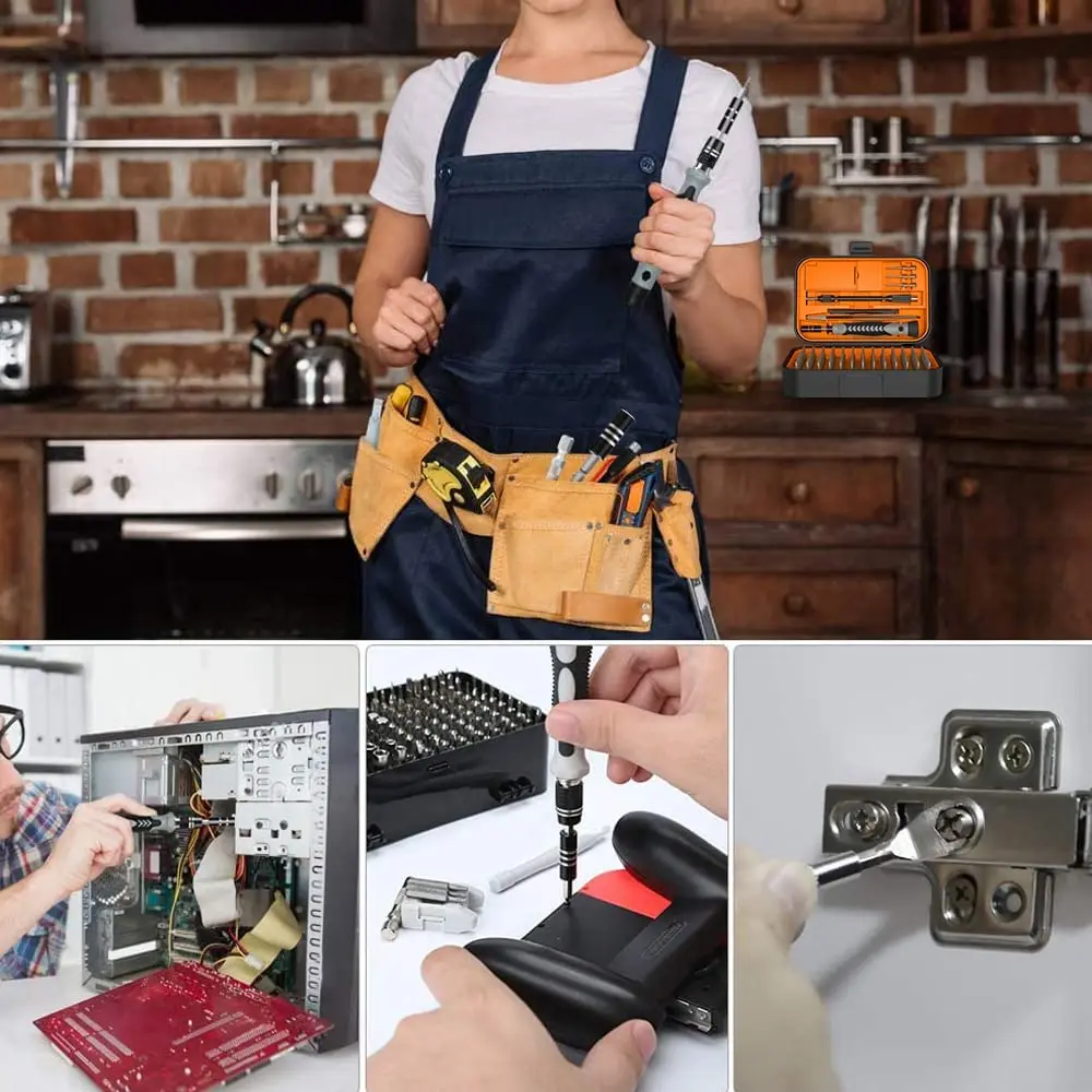 WOZOBUY Verbesserte Präzision Schraubendreher-satz 130 in 1 mit 120 bits Reparatur Tool Kit für Elektronik iPhone Jewelers Spiel Konsole