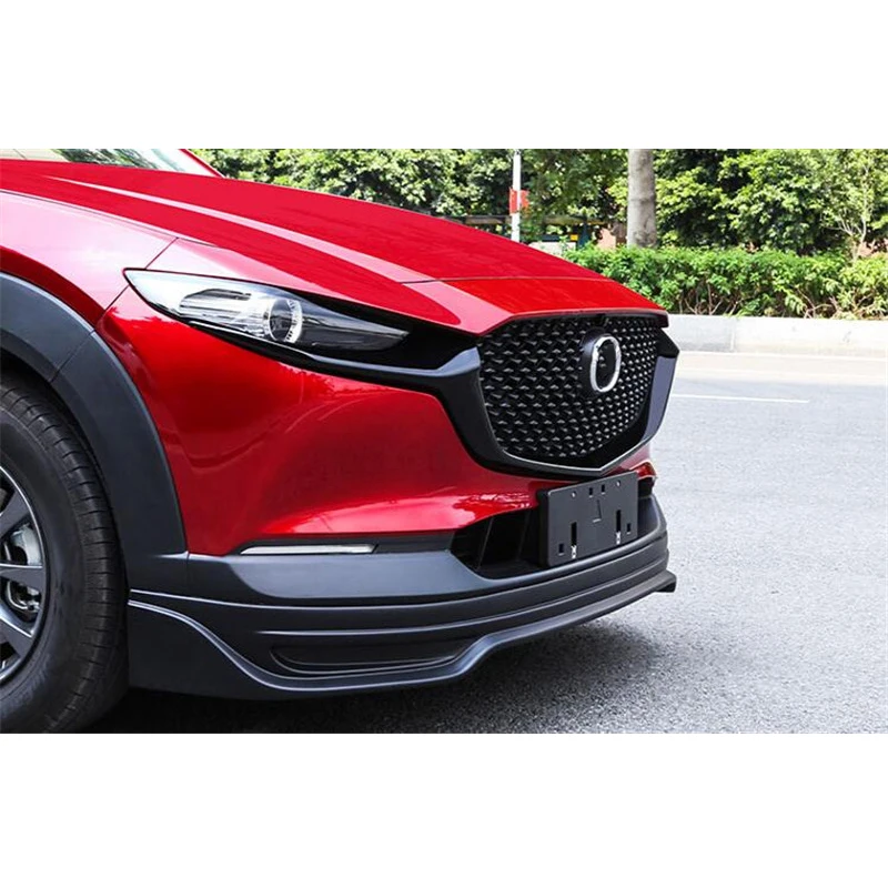 FOR Mazda CX-30 Car Grille Trim Strip Separator ABS FRONT Bumper Full Star RACING Grills Cover Refit CX30 ACCESSORIES 2020+
