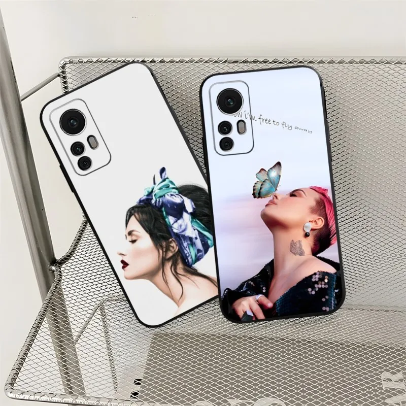 Funda de teléfono Demi Lovato para Xiaomi, 11, 13, 11T, 12, 10T, 10, TPro, 10 Pro Lite, Ulltra MIX4, CIVI, Coque negro