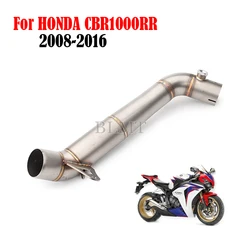 For HONDA CBR1000RR CBR 1000R 2008 - 2016 Motorcycle Exhaust Middle Link Pipe Espace slip on 60mm Muffler