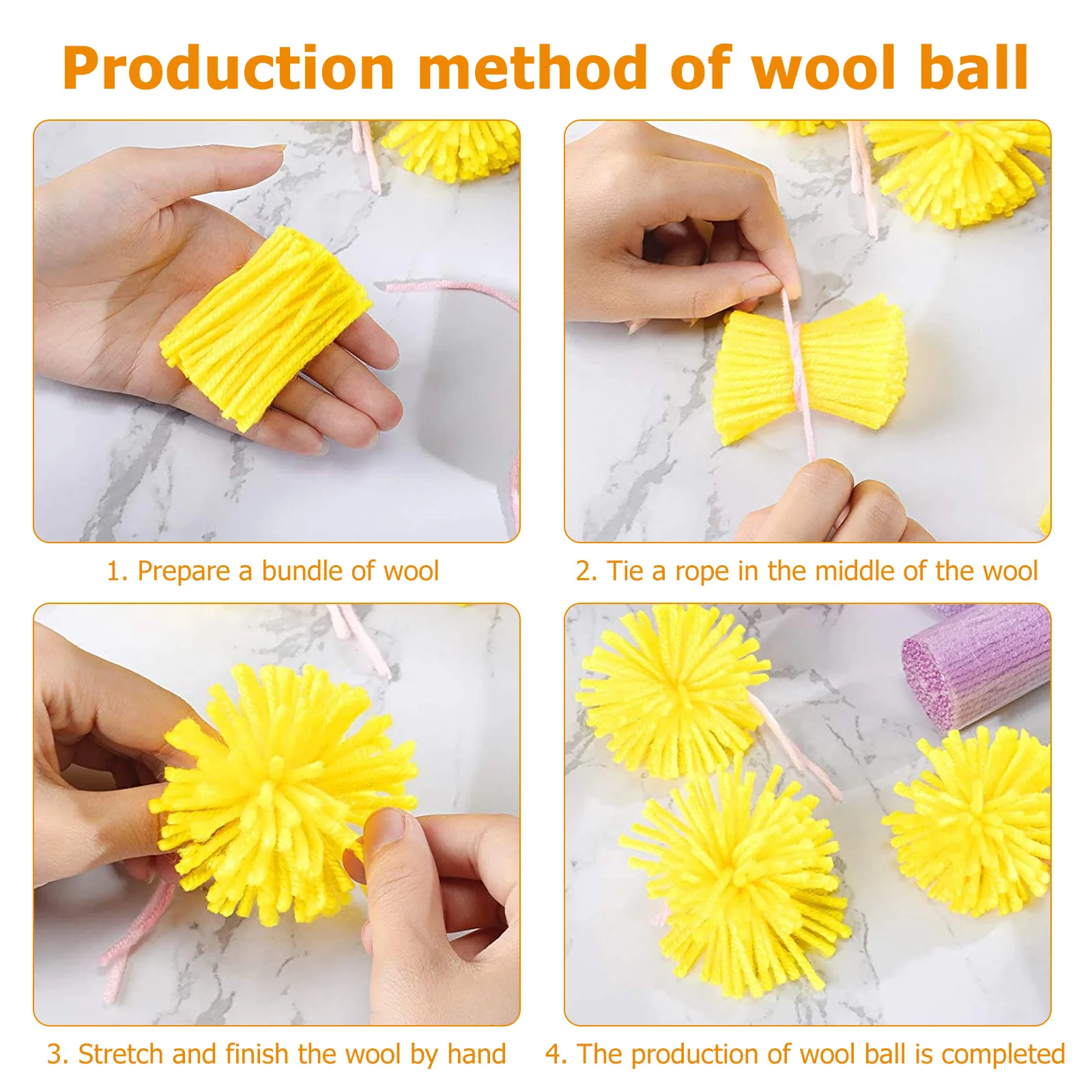 

30Pcs Latch Hook Yarn Colorful Acrylic Wool DIY Soft for Rug Pillow Crochet Craft Yarn Knitting Wool Knitting Hook