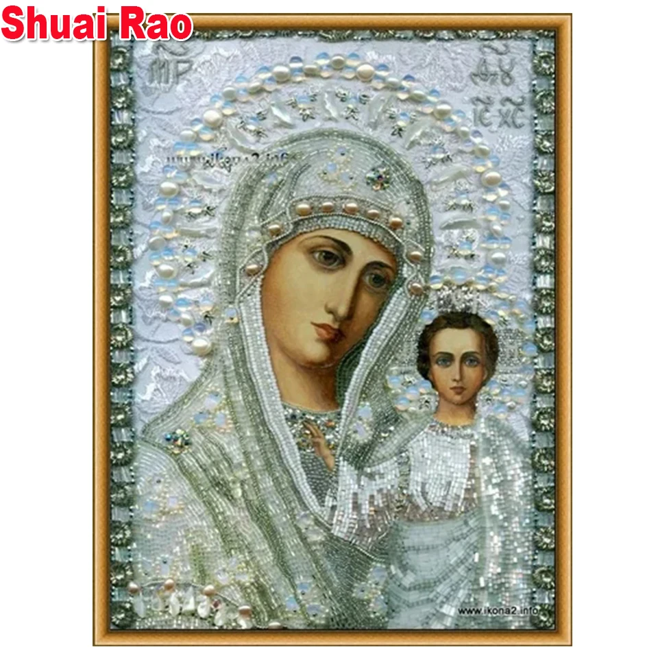 Kazan Icon of the Virgin religious Diy diamond painting full,square,round diamond embroidery Mosaic handwork,Prayers decor