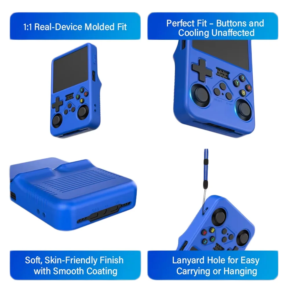 

Silicone Protective Case For ANBERNIC R36S Game Console Storage Bag Anti-Scratch Soft Protective Sleeve Game Accessories