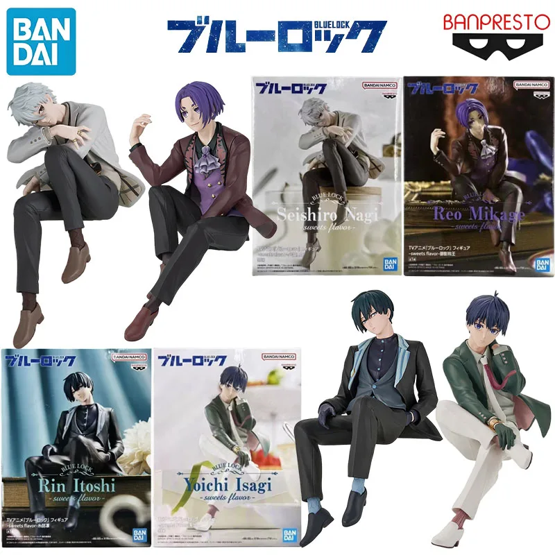 

Bandai натуральная Banpresto BLUE LOCK аниме персонаж сладости вкус Mikage Reo Rin Itoshi детская подарочная коллекция экшн-игрушки модель