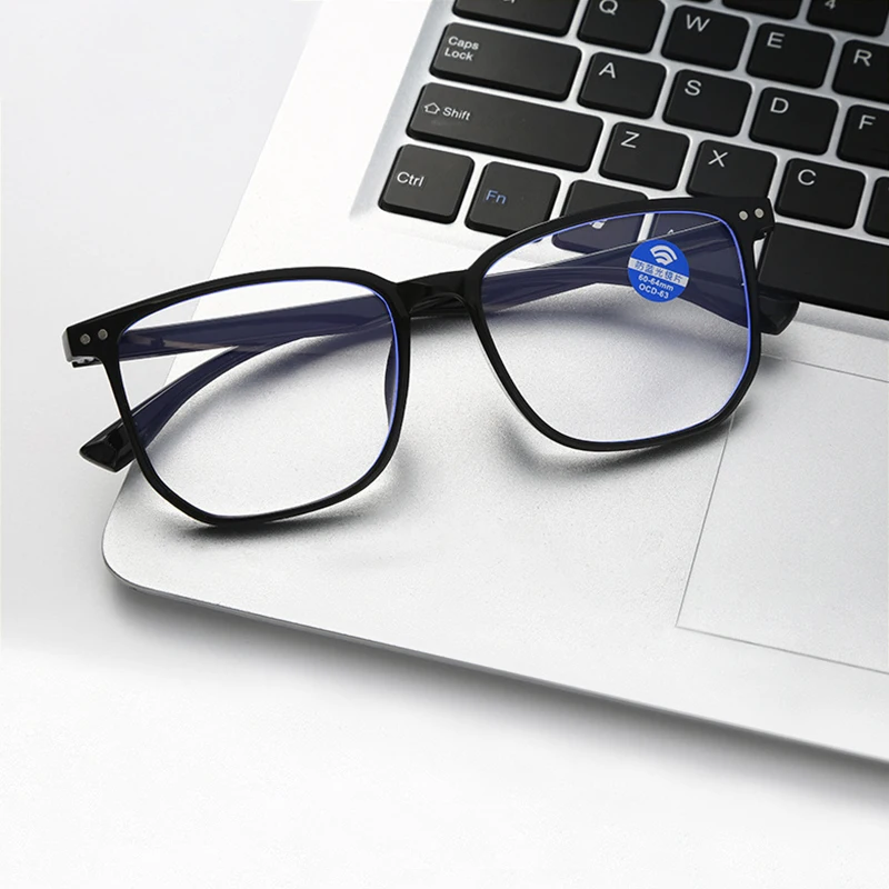 Neutral Anti Blue Light Glasses Plane Surface Business Retro Square Glasses Resist Fatigue Radiation Resistant Glasses