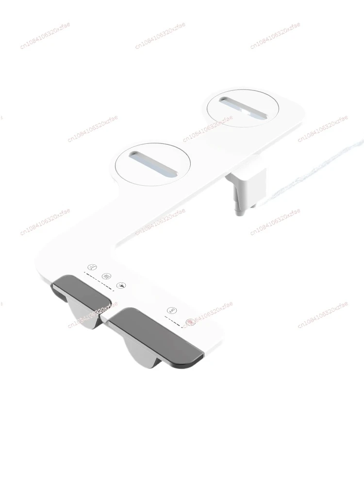 Hot and cold adjustment gun ash frosted intelligent toilet cover does not need to be washed by electricity