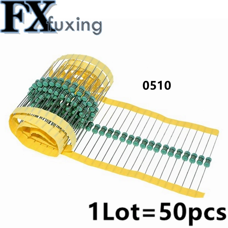 50pcs/lot 0510 1W Color Ring Inductors DIP Inductance 100uh150uh 180uh 220uh 270uH 390uH 560uh 680uh 1mh 1.5mh 2.2mh 3.3mh4.7mh