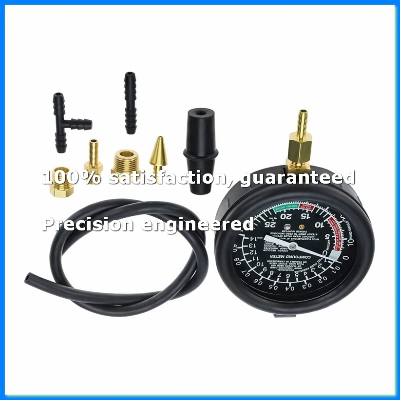

Car Vacuum and Fuel Pump Tester Gauge Kit, Fuel Pump and Vacuum Tester Gauge, Leak Carburetor Pressure Diagnostics-FS