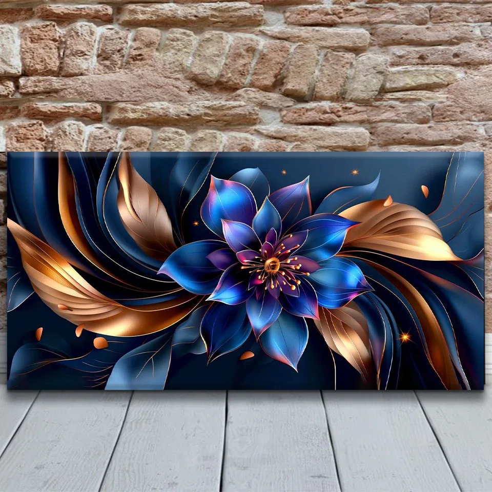 Diamond Painting Stitch DIY, Giant Fantasy Flowers, Diamond Art, 5D, Square, Round Rhinestones, Mosaic, Home Wall Decor, Gifts