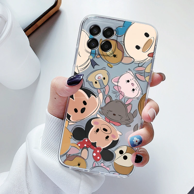 Phone Case for Samsung Galaxy M33 M53 5G Couple Mickey Minnie Donald Duck?Cover Soft Silicone Funda For Samsung M 33 Coque Cute