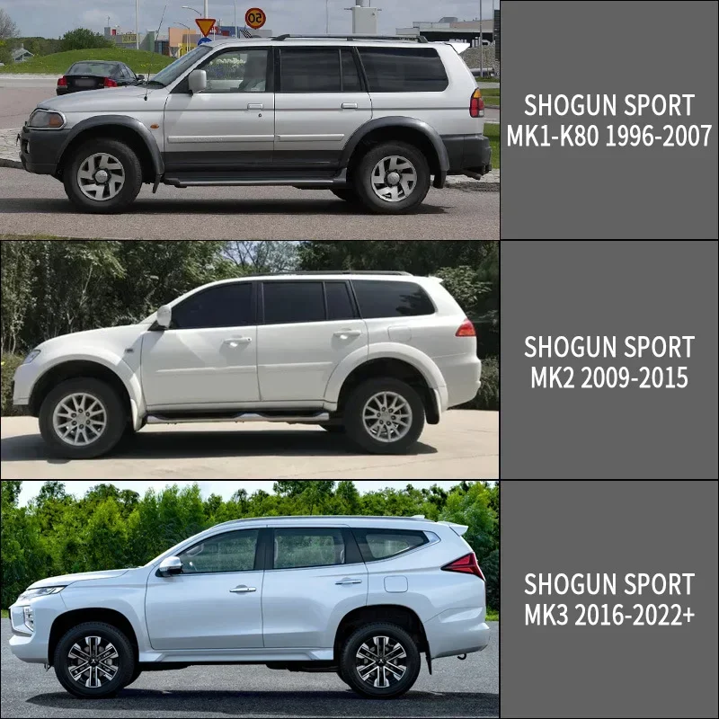 Fit for Shogun Sport Window visor Car Sun Rain Guard Vent Shade Deflector Wind Weathershield Moulding Trim