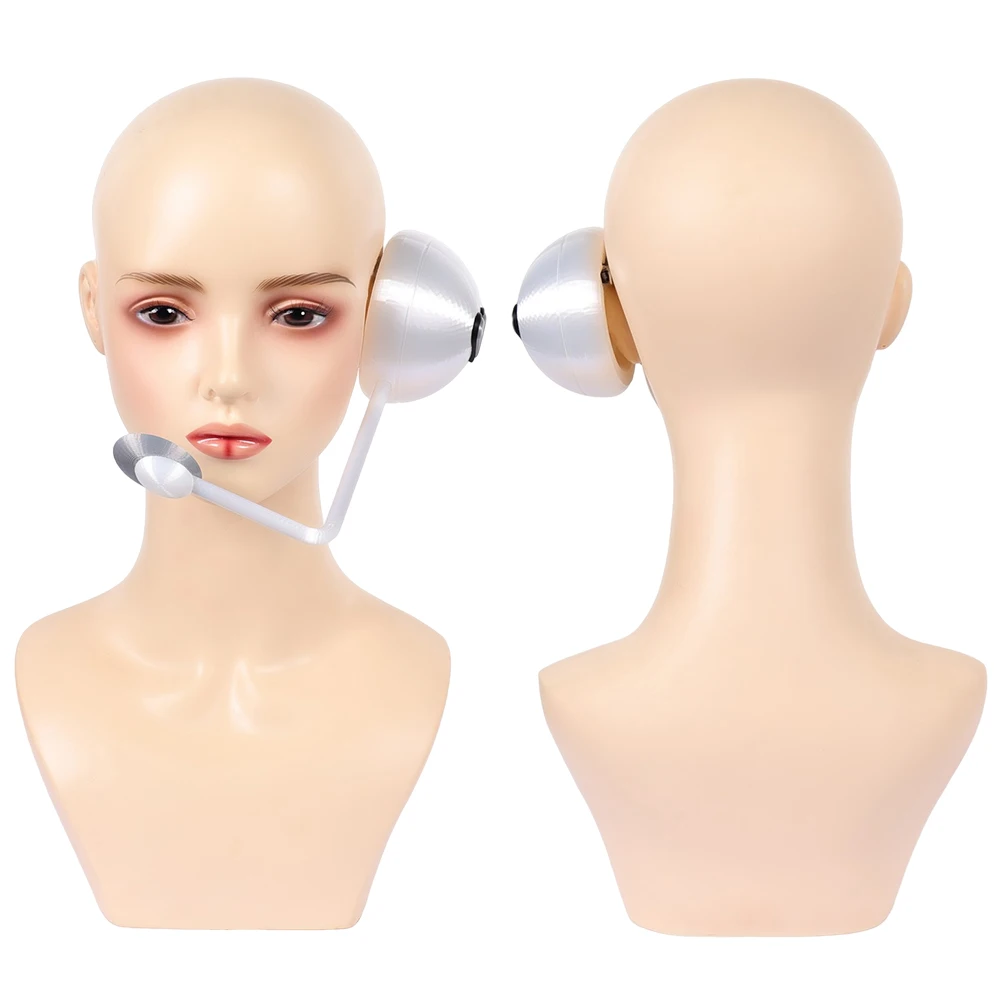 Alien Stage Sua Mizi Cosplay Headset Prop Plastic Retro Microphone Headphone Hollow Decorative Toy Accessory Costume Props view 6