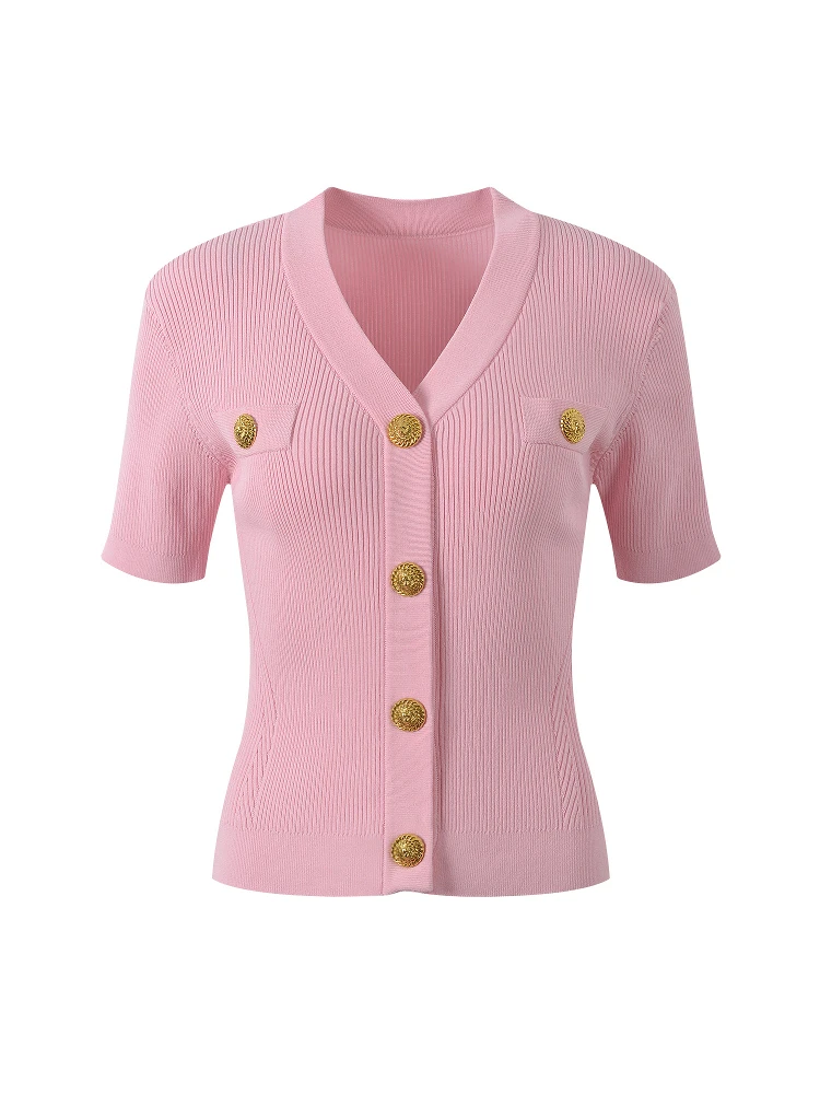 

Высококачественный европейский кардиган весна-лето ort Sve, вязаный тонкий кардиган с V-образным вырезом, женский топ Faion Small Fraance Sle Top