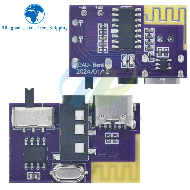 DC 3,5 V-5 V 5 W Bluetooth 5,4 Mono Verstärker Decoder Board MP3 Player TWS 3,5mm AUX Modul Empfänger TZT DIY Lautsprecher