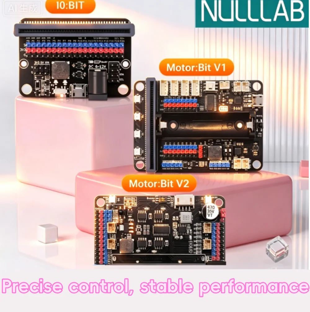 Microbit Multifunctional Motor Drive Expansion Board DC Support 8 servos Driver Development Board Control Board Python