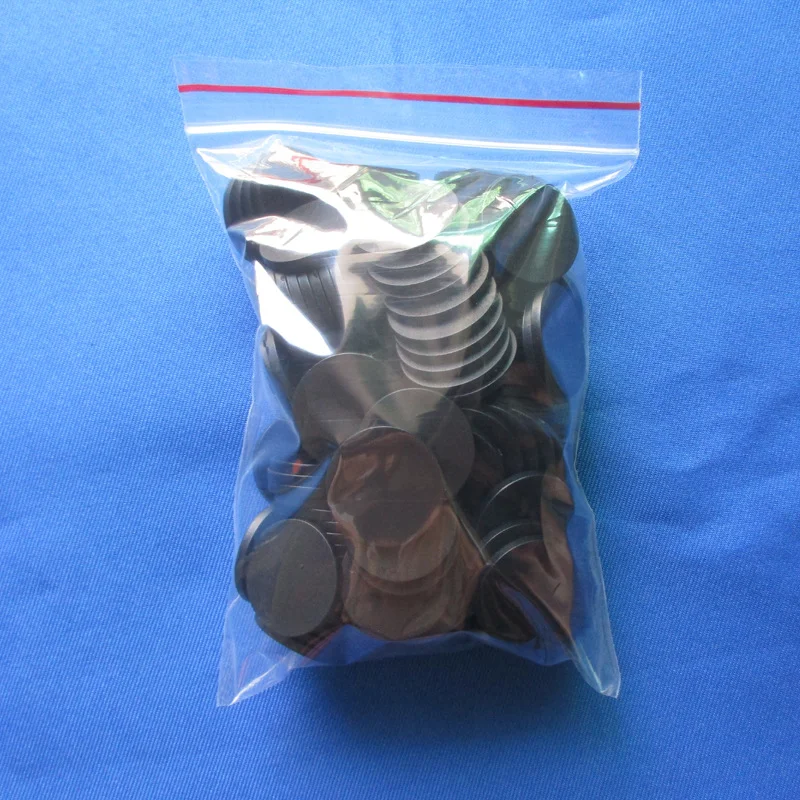 100pcs/Pack 23MM Single Color Small Chip Poker Game Token Solid Plastic Chip Card