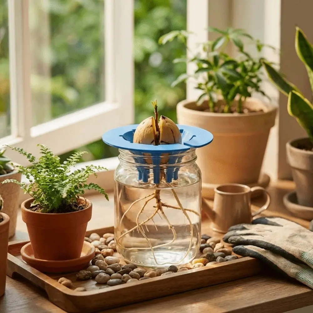 Soil-Free Avocado Planter Plastic Growing System Hydroponic Grow Kit Cultivation Device Sprouting Setup Planting Device