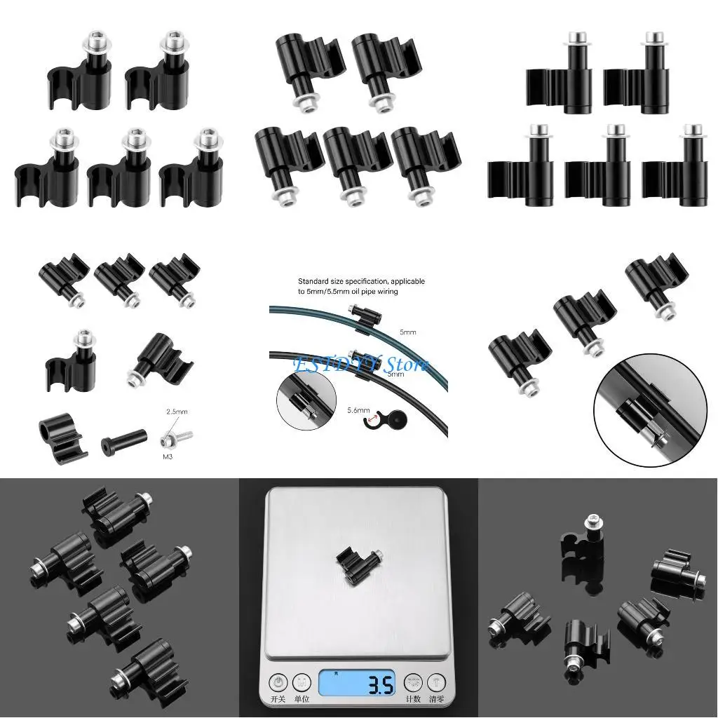 

G6DE Global Brake Hose Alignment Grip For Road Mountain Cycle Skeletons 5mm 5.5mm