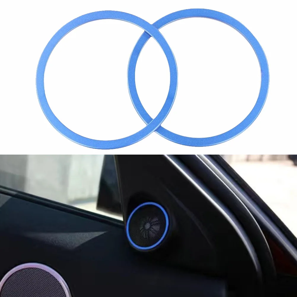Interior Door Speaker Cover Trim for Land Rover For Range Evoque Convertible Ember Edition 2013 to 2019 Aluminum