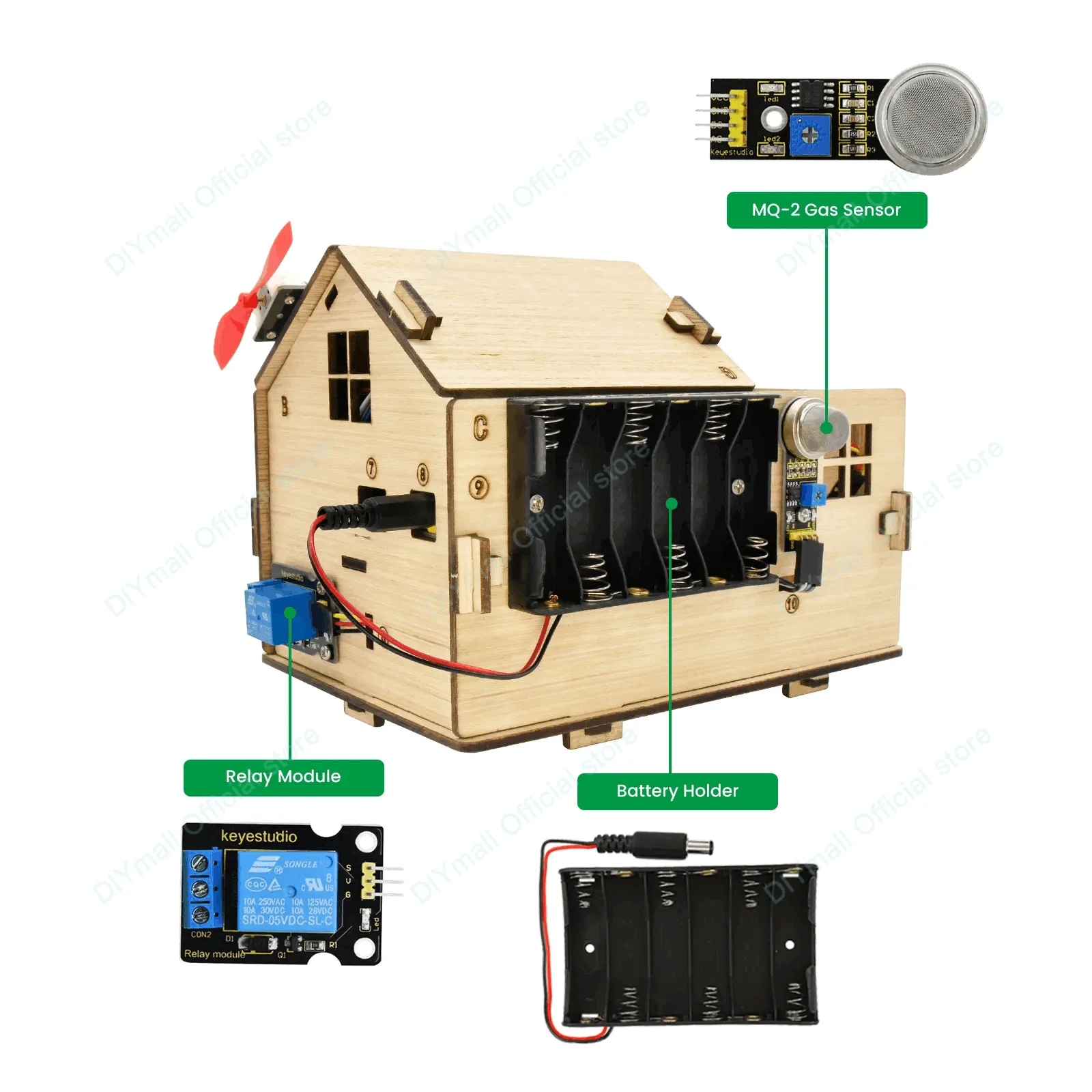 Keyestudio Smart IoT Home Kit مع لوحة PLUS Arduino Starter Kit لمشاريع DIY وبرمجة STEM وأتمتة المنزل