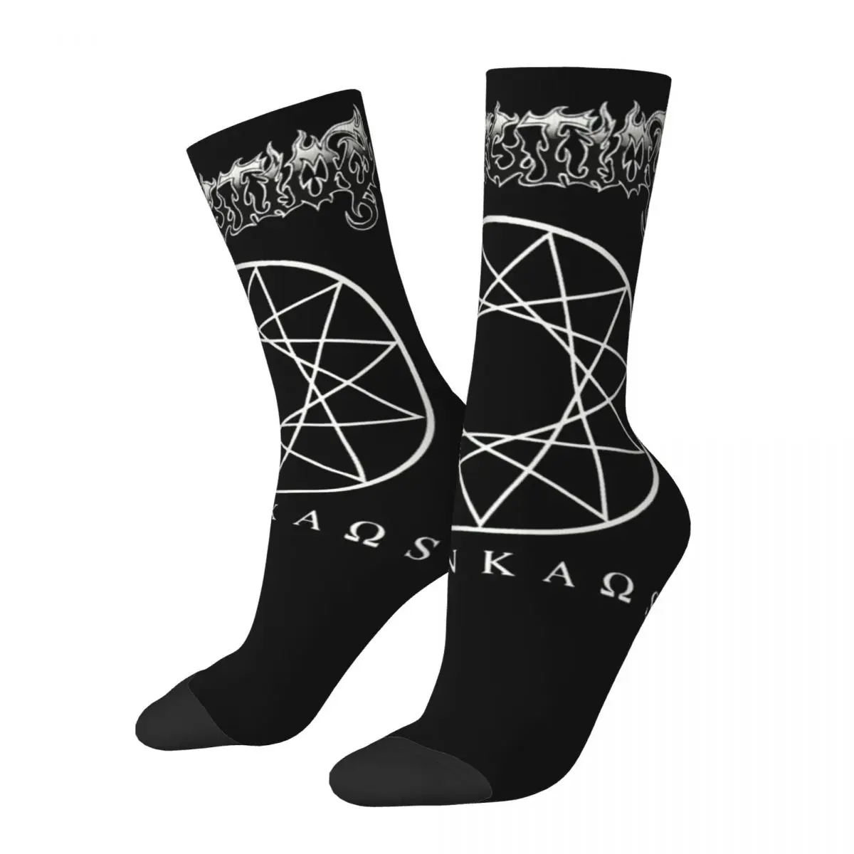 Casual Dissection Jon Nodveidt Reinkaos Sweden Swedish Black Metal Football Socks Middle Tube Socks for Unisex Breathable