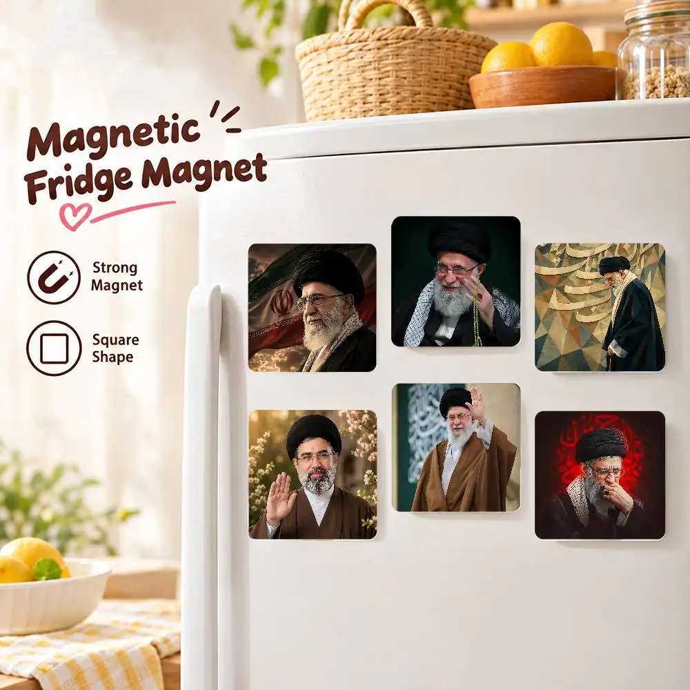 For RIP Ali K-Khamenei Iran Refrigerator Magnet Creative Kitchen Home Decoration Soft Magnetic Festival Gifts Multi Scene Use