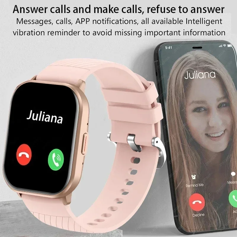 XIAOMI 2025 جديد AMOLED Smartwatch الرجال بلوتوث دعوة جهاز تعقب للياقة البدنية IP68 مقاوم للماء ساعة ذكية للرجال النساء IOS أندرويد