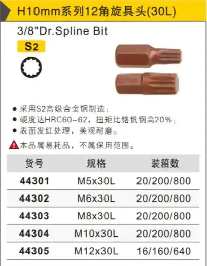 Сверло с резьбой из сплава S2 диаметром 10 мм и диаметром 3/8 дюйма, зеркальная обработка поверхности, 30L M5/M6/M8/M10/M12
