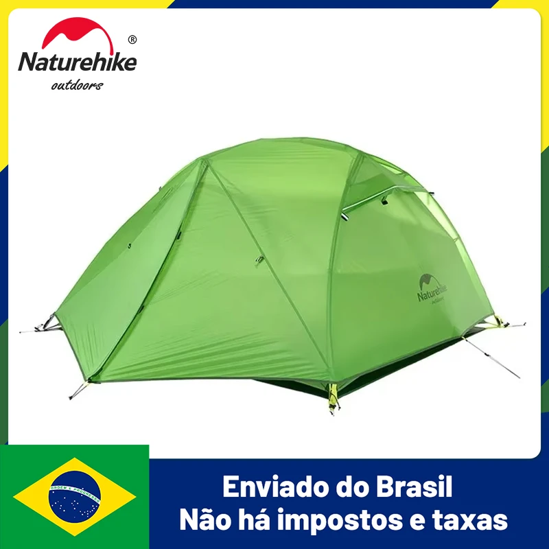 Naturehike estrela rio 2 ul tenda 2 pessoas ultraleve à prova dwaterproof água acampamento dupla camada 3 estações viagem ao ar livre caminhadas barraca de pesca