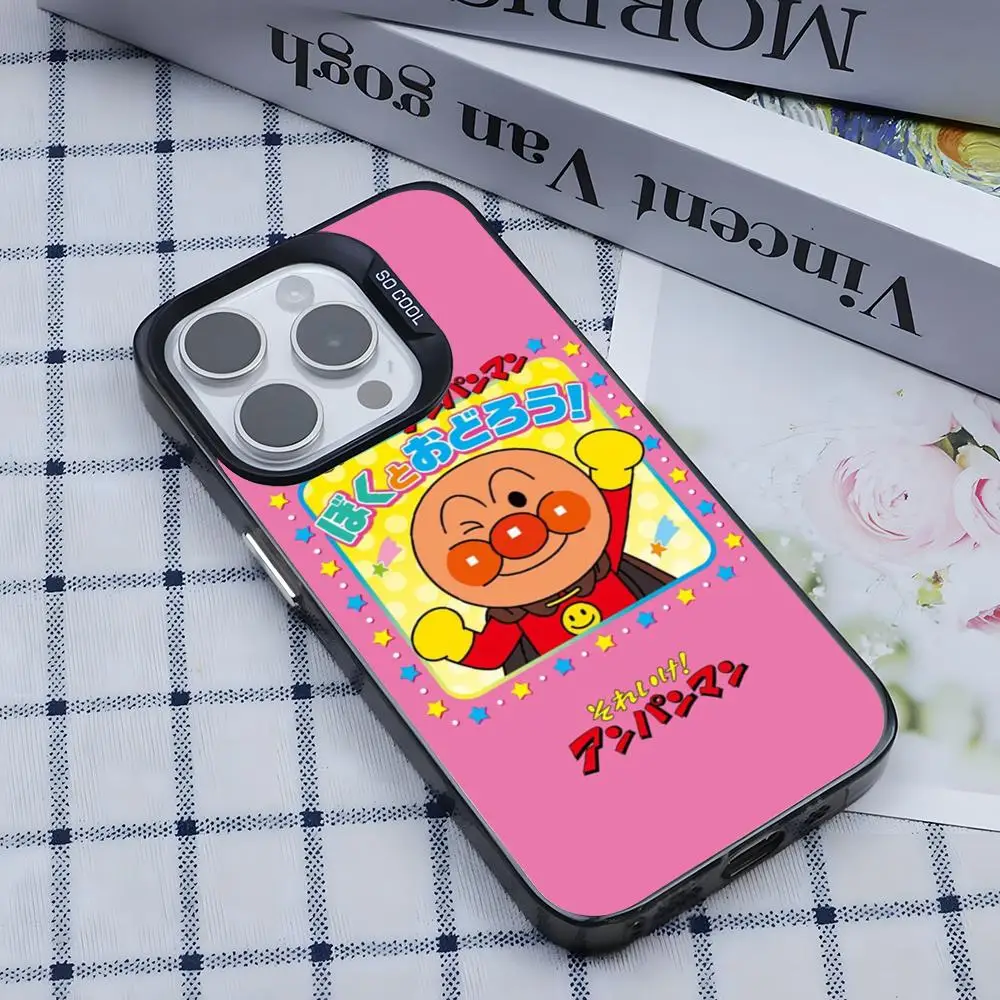 Imagen 5: Funda de Teléfono Anime CUTE A-AnpaNmans con Carcasa Plateada lMDColor para iPhone 17, 16, 15, 14, 13, 12, 11 Pro Max Plus
