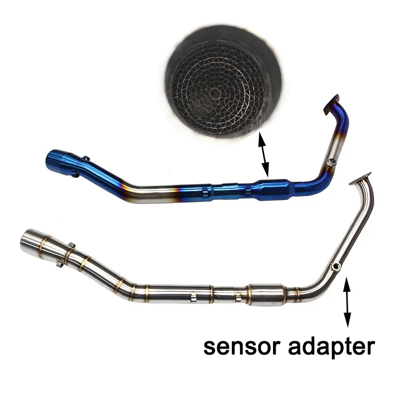 For Yamaha YZF R15 2018 to 2023 YZF-R125 YZFR15 Escape Motorcycle Exhaust Middle Link Pipe Slip-on