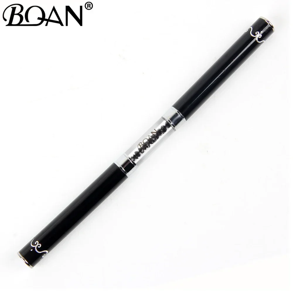 Black Double Head Crystal Handle Drawing Brush for Nail Art