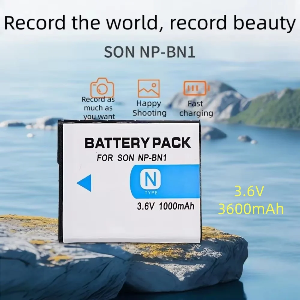

3.6V NP-BN1 digital camera battery 1250mAh NP-BN1 rechargeable battery,suitable for Sony W380 W350 W390 TX7 TX9C TX100 W520 T110