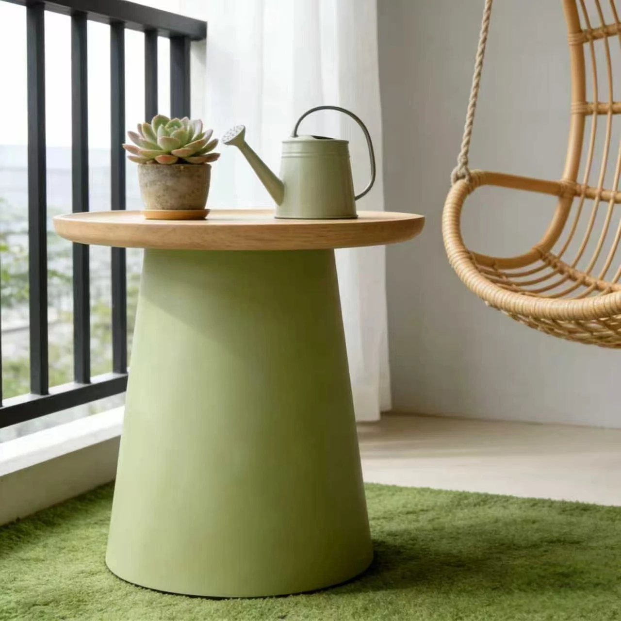 Stone coffee table living room small apartment table simple sofa side table simple balcony fashion